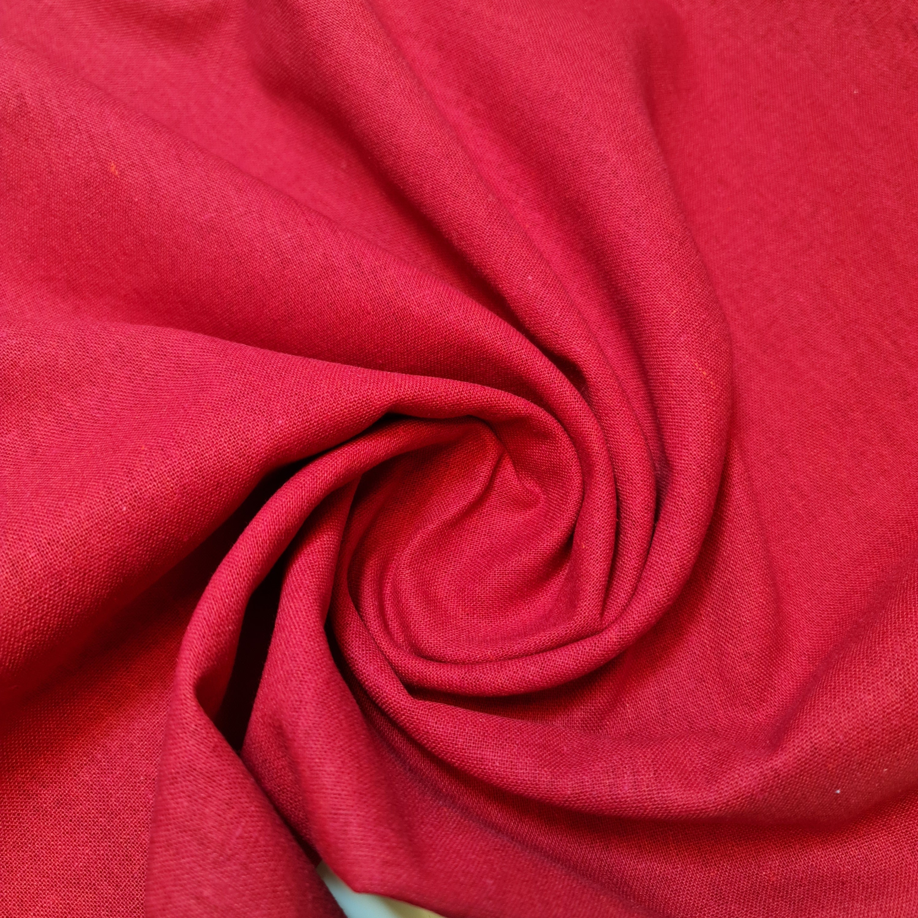 Soft Linen-Look Khadi Cotton Viscose Fabric – 52