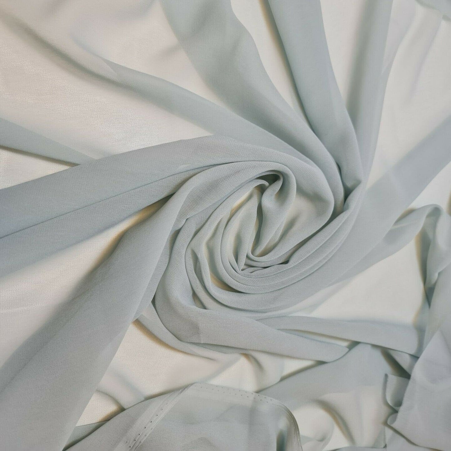 Sheer Poly Crepe Chiffon Fabric – Semi-Transparent, Lightweight 44" Wide for Dress, Draping & Craft