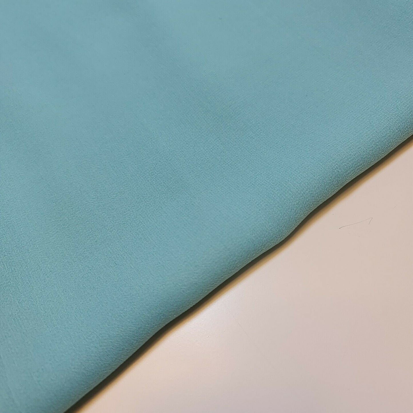 Sheer Poly Crepe Chiffon Fabric – Semi-Transparent, Lightweight 44" Wide for Dress, Draping & Craft