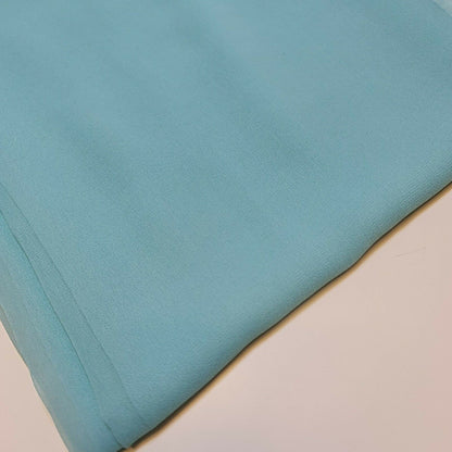 Sheer Poly Crepe Chiffon Fabric – Semi-Transparent, Lightweight 44" Wide for Dress, Draping & Craft