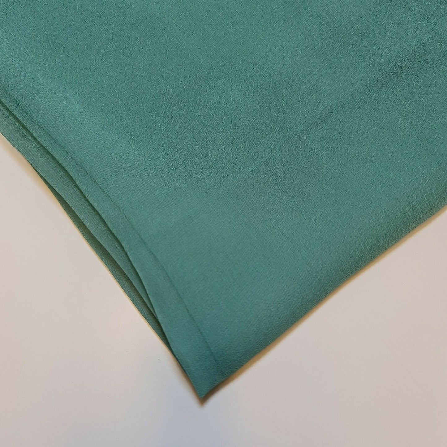 Sheer Poly Crepe Chiffon Fabric – Semi-Transparent, Lightweight 44" Wide for Dress, Draping & Craft