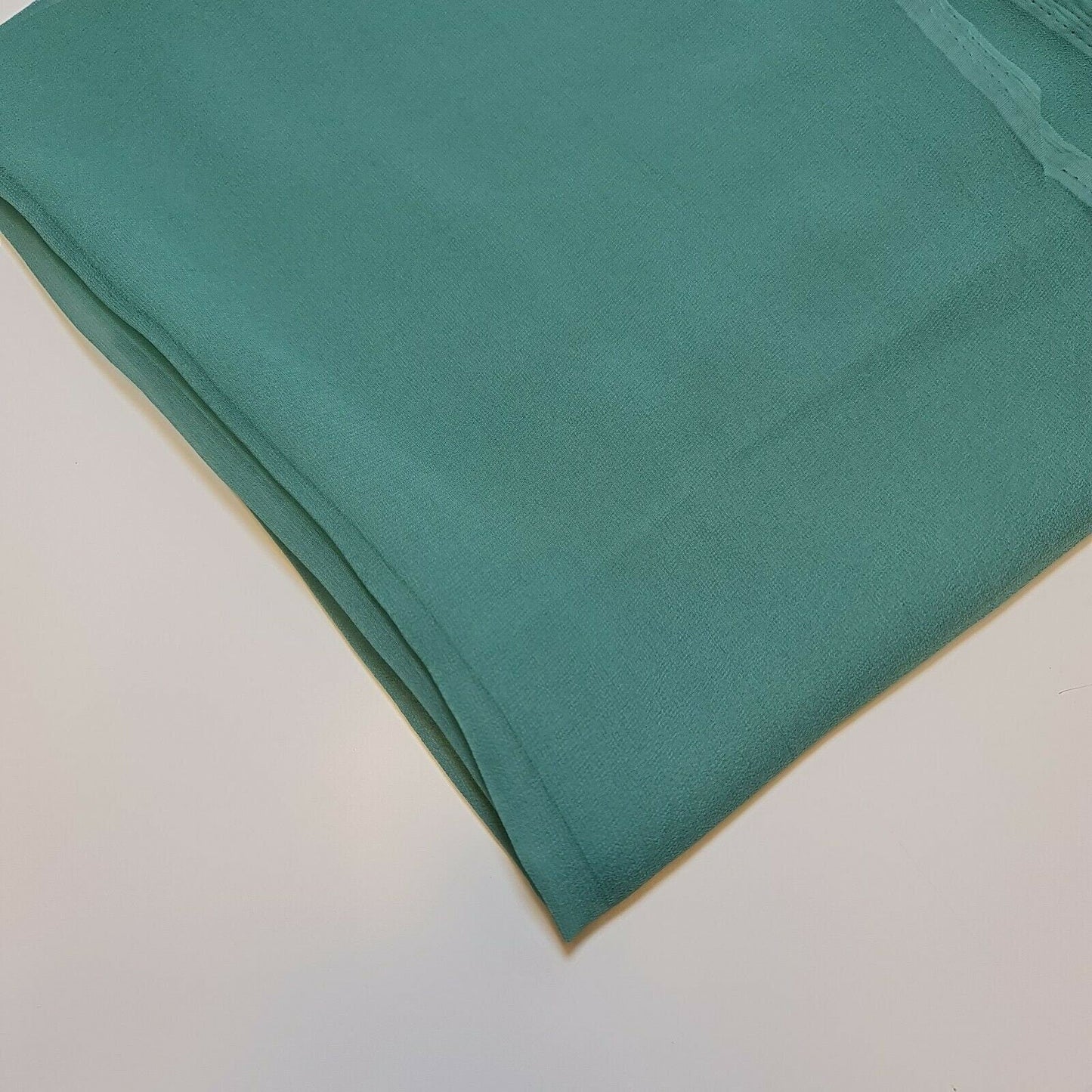 Sheer Poly Crepe Chiffon Fabric – Semi-Transparent, Lightweight 44" Wide for Dress, Draping & Craft