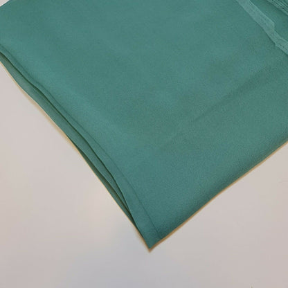 Sheer Poly Crepe Chiffon Fabric – Semi-Transparent, Lightweight 44" Wide for Dress, Draping & Craft