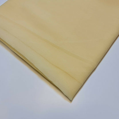 Sheer Poly Crepe Chiffon Fabric – Semi-Transparent, Lightweight 44" Wide for Dress, Draping & Craft
