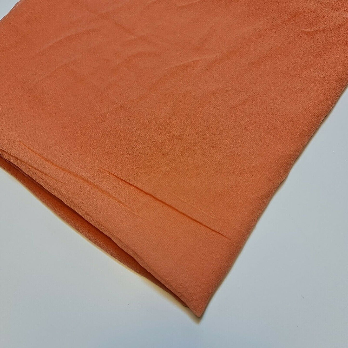 Sheer Poly Crepe Chiffon Fabric – Semi-Transparent, Lightweight 44" Wide for Dress, Draping & Craft
