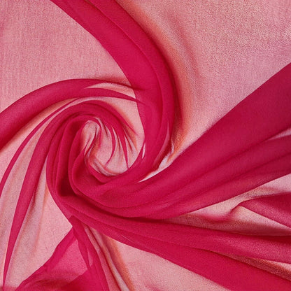 Sheer Poly Crepe Chiffon Fabric – Semi-Transparent, Lightweight 44" Wide for Dress, Draping & Craft