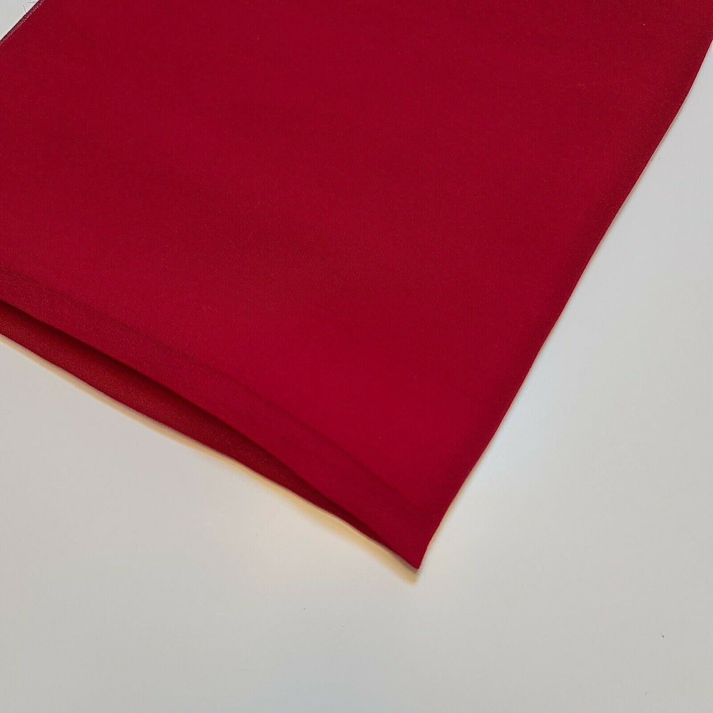 Sheer Poly Crepe Chiffon Fabric – Semi-Transparent, Lightweight 44" Wide for Dress, Draping & Craft