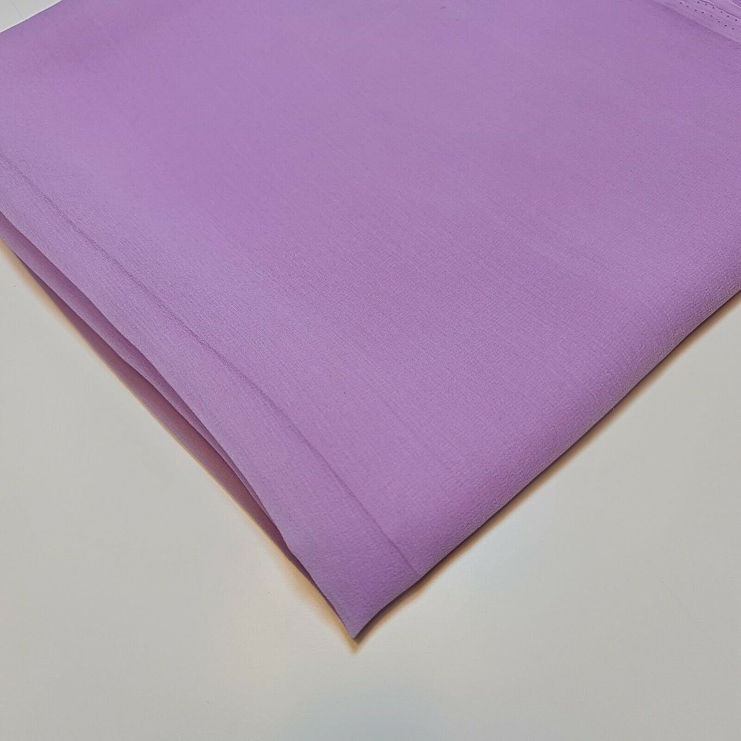 Sheer Poly Crepe Chiffon Fabric – Semi-Transparent, Lightweight 44" Wide for Dress, Draping & Craft