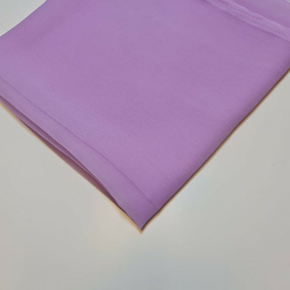Sheer Poly Crepe Chiffon Fabric – Semi-Transparent, Lightweight 44" Wide for Dress, Draping & Craft