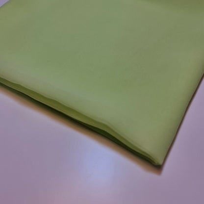 Sheer Poly Crepe Chiffon Fabric – Semi-Transparent, Lightweight 44" Wide for Dress, Draping & Craft