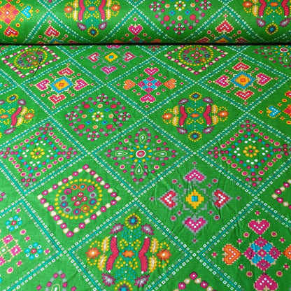 Cotton Indian Ethnic Rajasthani Print Suzani Rangoli Boho Banjara Fabric 44" (Colour - 1)
