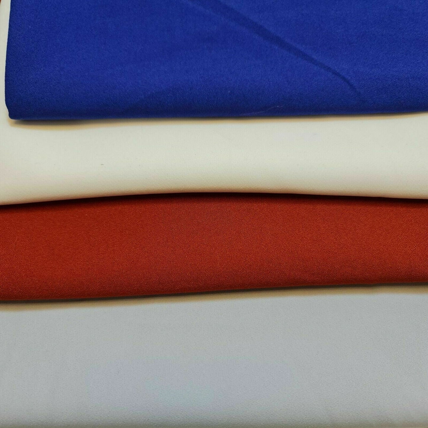 Plain Dyed Crepe Fabric – 58" Wide Soft Dressmaking, Fashion & Craft Material
