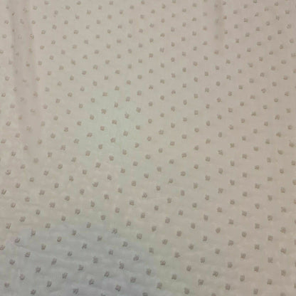 Plain Soft Crepe Dobby Chiffon Fabric – 58" Wide Lightweight Sheer Drape Dress & Craft Material by the Meter