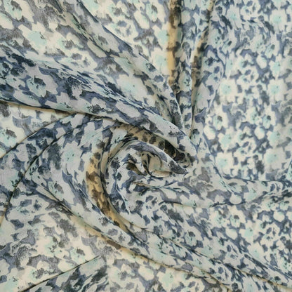 Floral Printed Polyester Georgette and Sheer Chiffon Fabric – Summer Dress Material