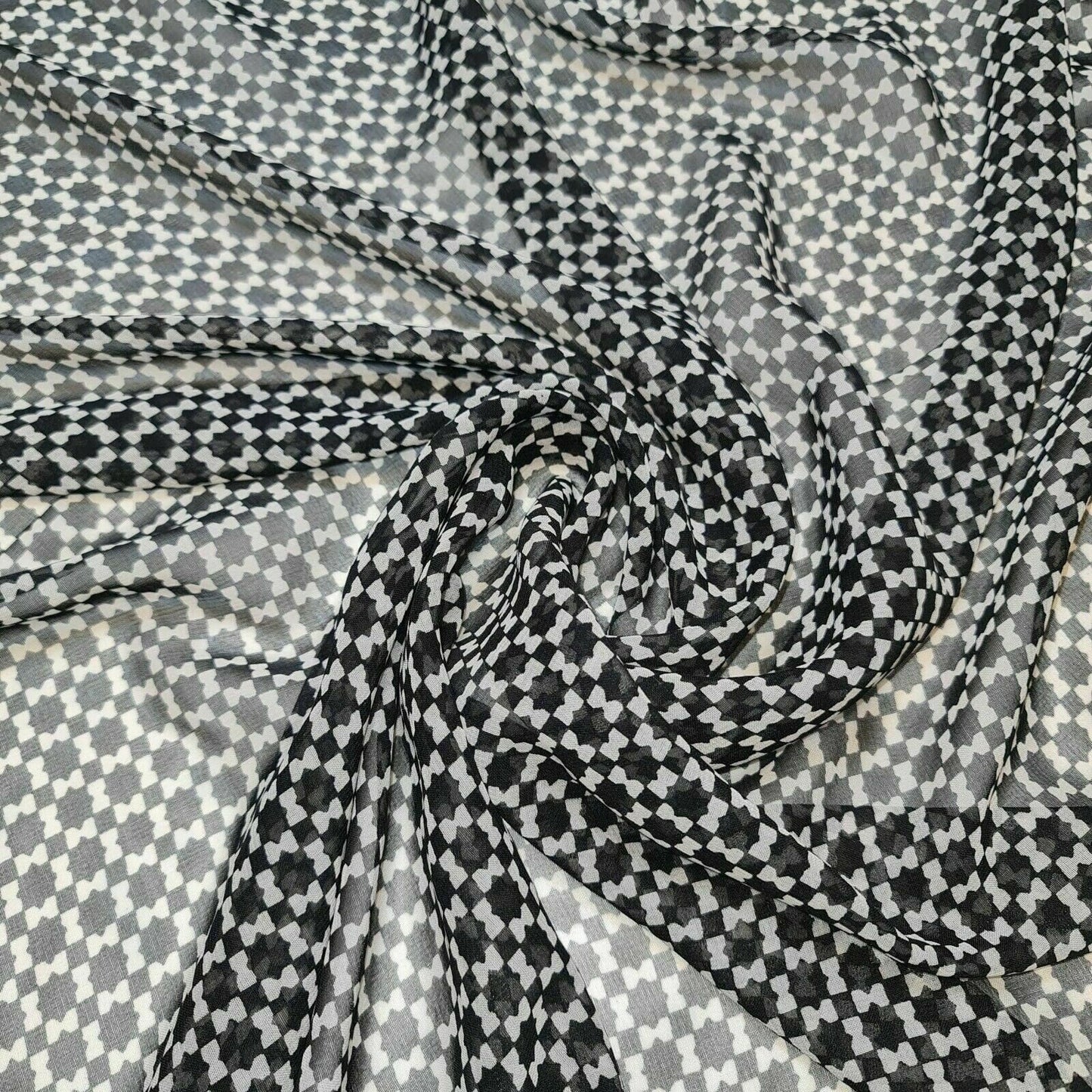 Floral Printed Polyester Georgette and Sheer Chiffon Fabric – Summer Dress Material