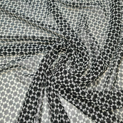 Floral Printed Polyester Georgette and Sheer Chiffon Fabric – Summer Dress Material