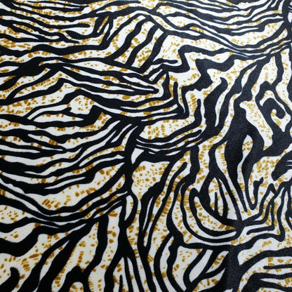 Stretch Animal & Floral Printed Velvet Fabric – 58" Wide Soft Upholstery, Patchwork & Craft Material