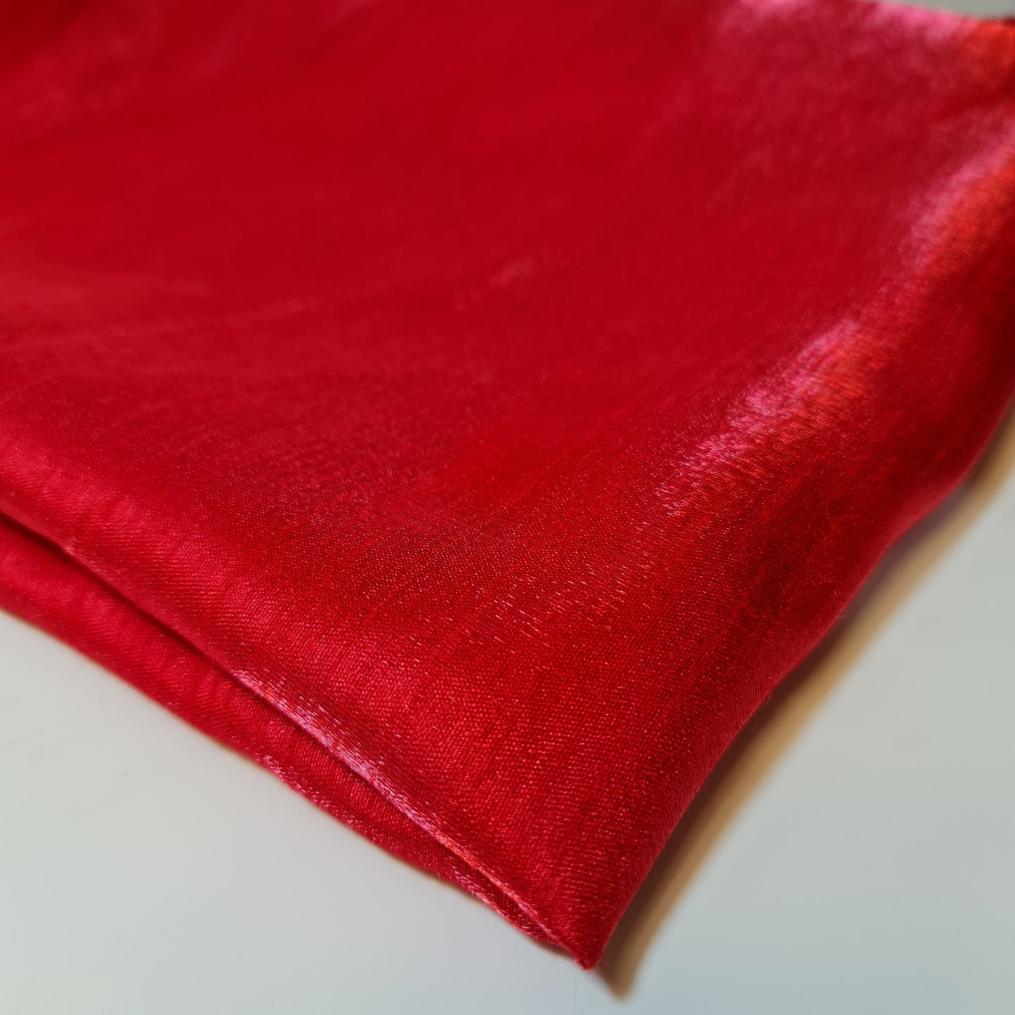 Plain Poly Dupion Faux Raw Silk Fabric with Satin Finish – 44" Wide Dress, Craft & Patchwork Material by the Metre