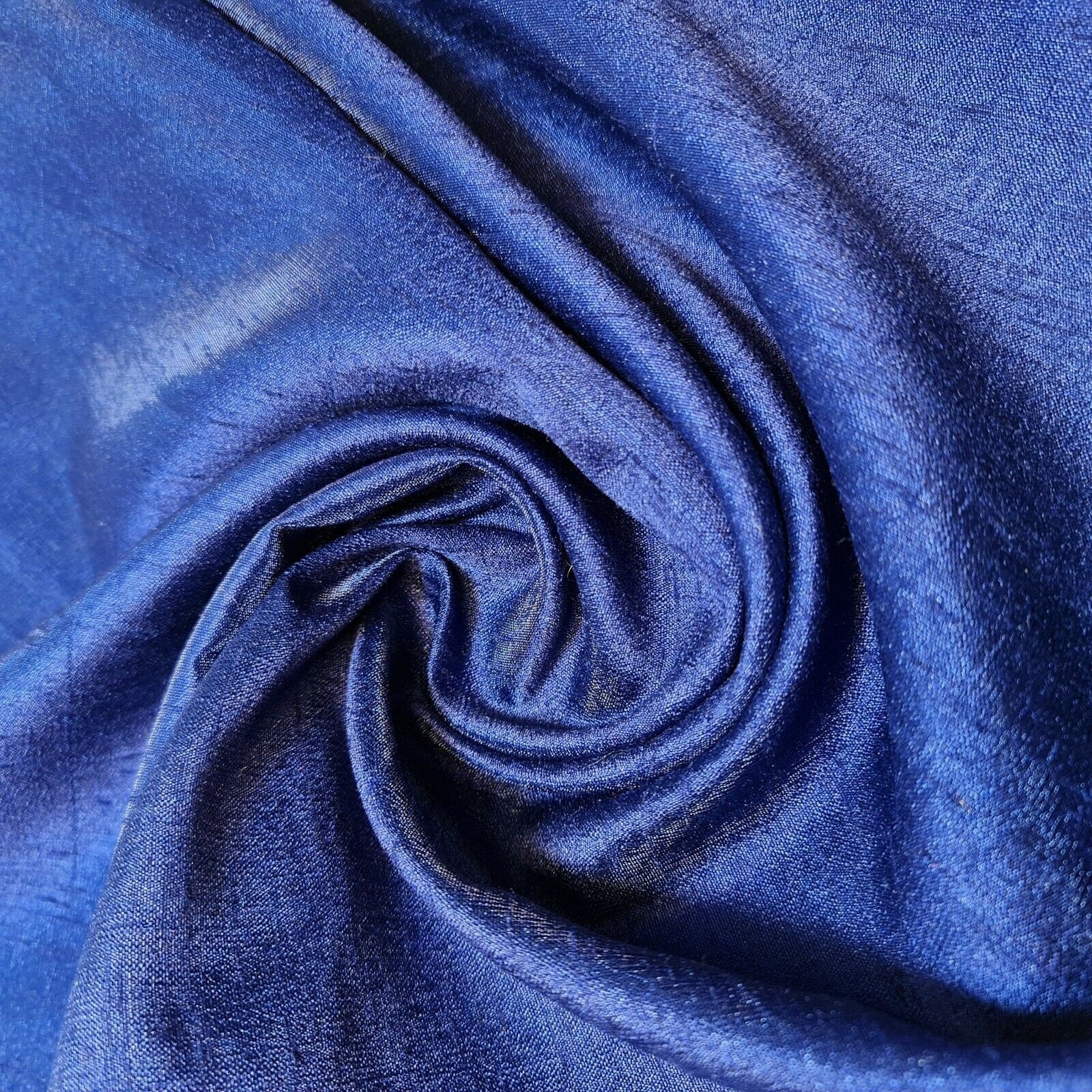 Plain Poly Dupion Faux Raw Silk Fabric with Satin Finish – 44