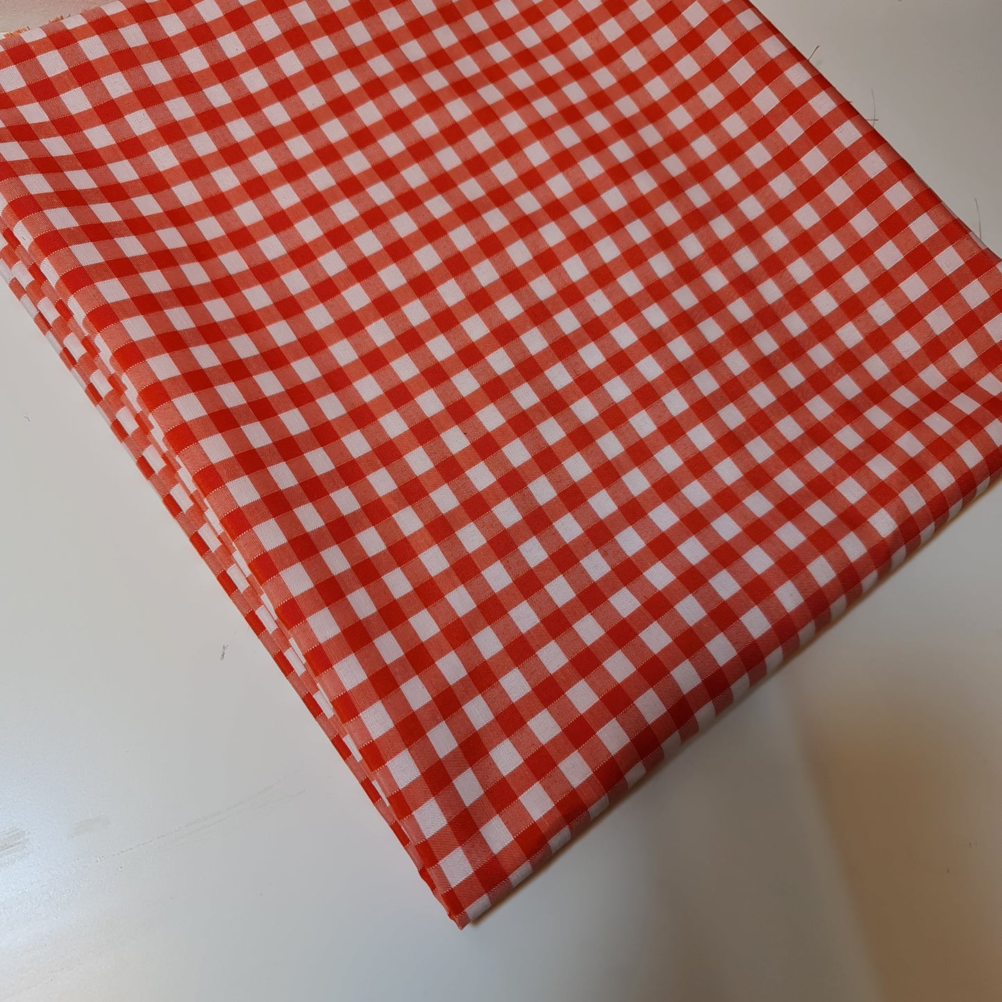 Polycotton Gingham Check Fabric – 1/8", 1/4", 1" Checks | Dress, Craft & Uniform Material (44” Wide, Sold by the Meter)
