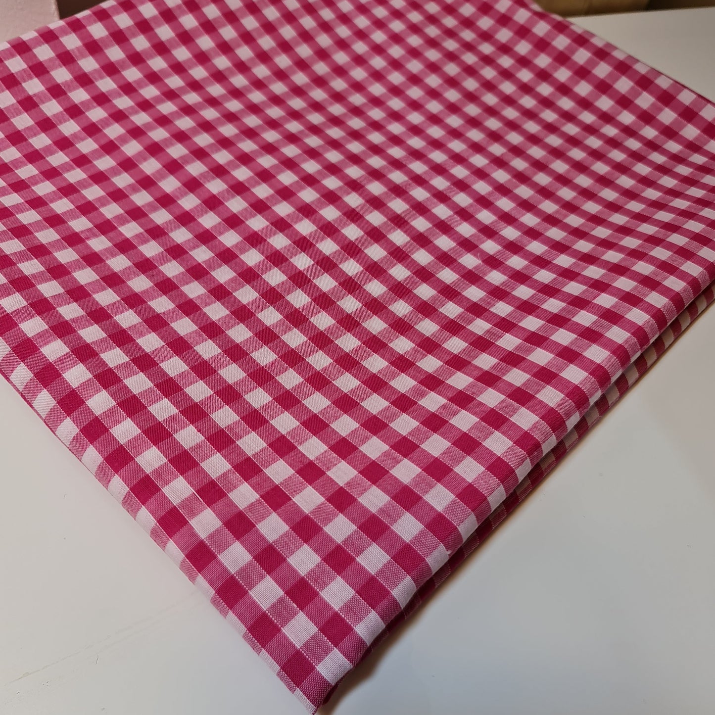 Polycotton Gingham Check Fabric – 1/8", 1/4", 1" Checks | Dress, Craft & Uniform Material (44” Wide, Sold by the Meter)