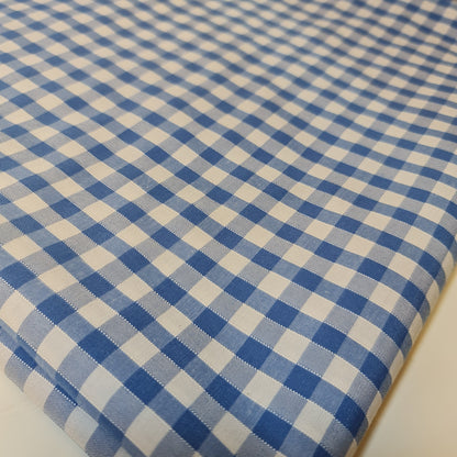 Polycotton Gingham Check Fabric – 1/8", 1/4", 1" Checks | Dress, Craft & Uniform Material (44” Wide, Sold by the Meter)