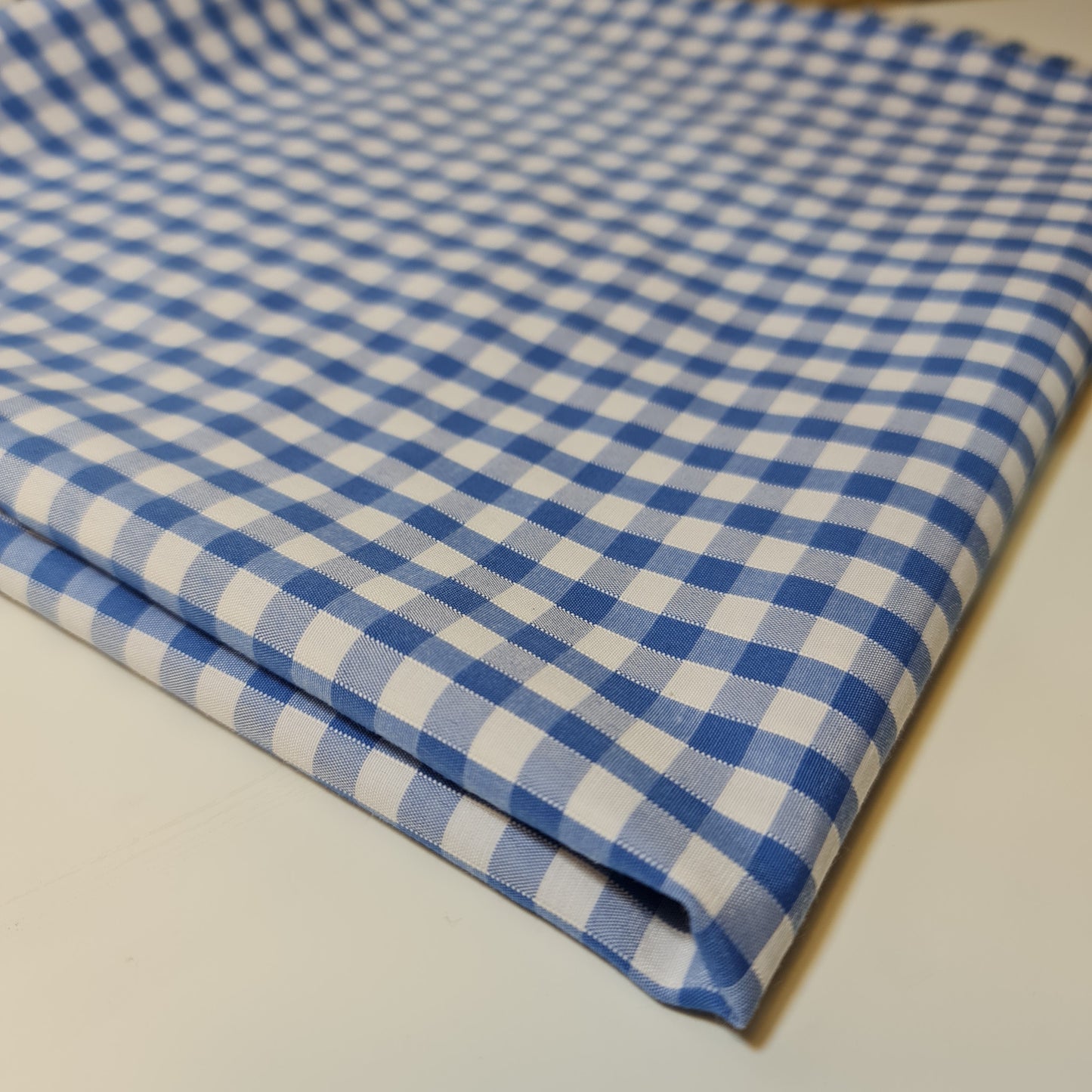 Polycotton Gingham Check Fabric – 1/8", 1/4", 1" Checks | Dress, Craft & Uniform Material (44” Wide, Sold by the Meter)
