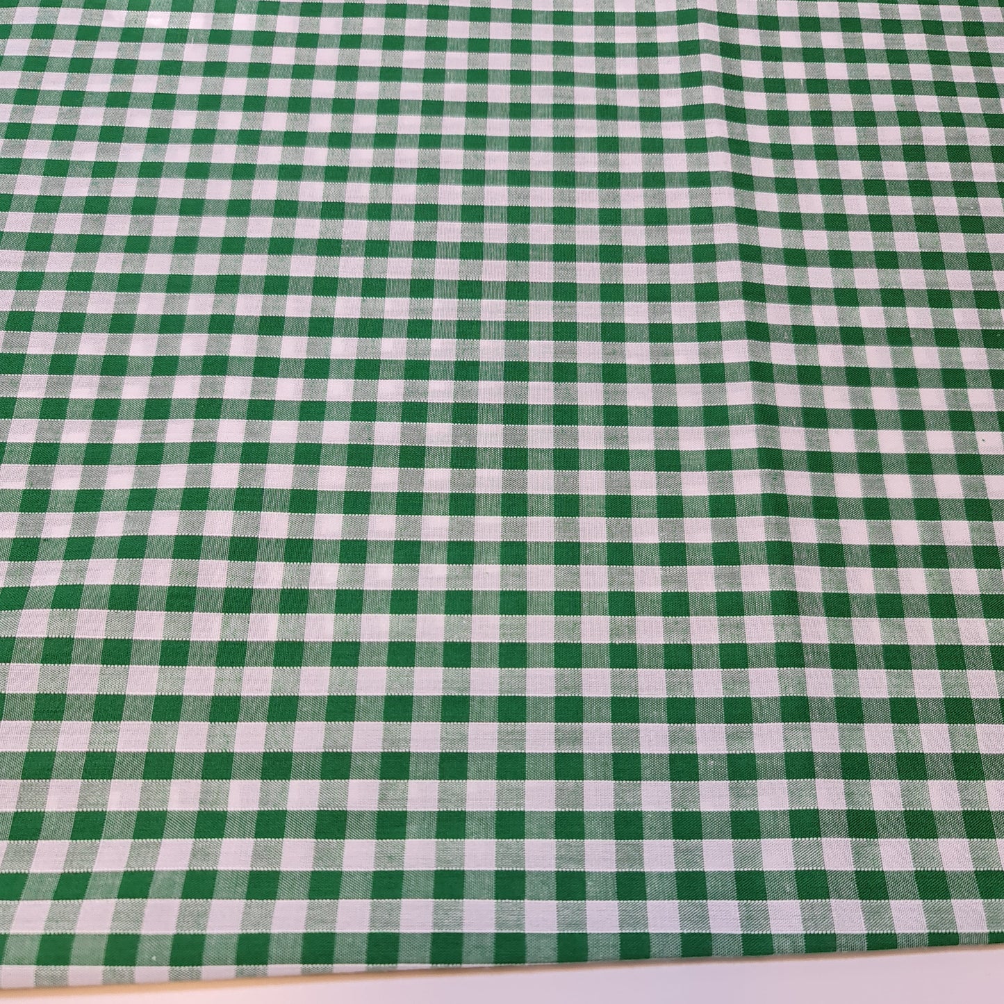 Polycotton Gingham Check Fabric – 1/8", 1/4", 1" Checks | Dress, Craft & Uniform Material (44” Wide, Sold by the Meter)