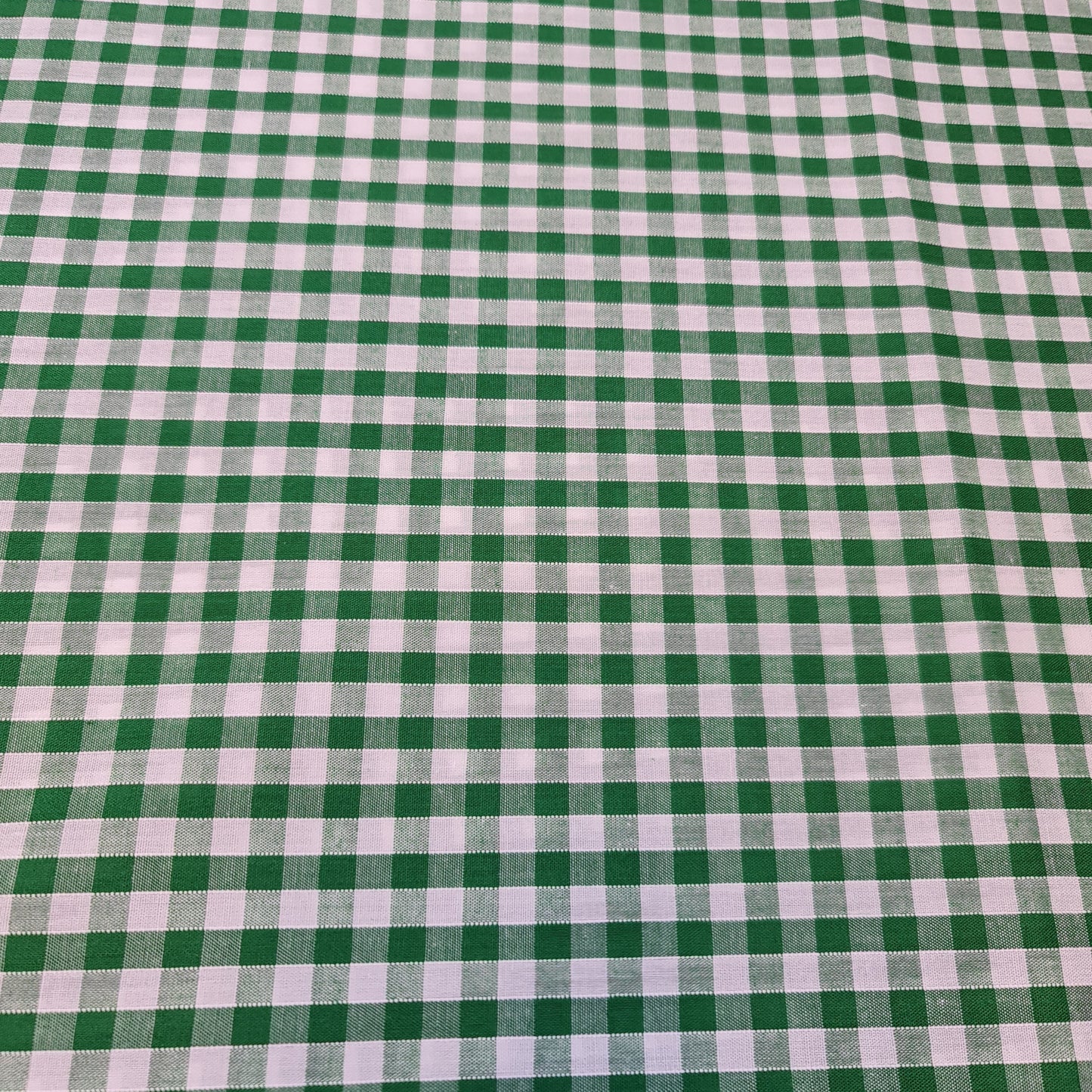 Polycotton Gingham Check Fabric – 1/8", 1/4", 1" Checks | Dress, Craft & Uniform Material (44” Wide, Sold by the Meter)