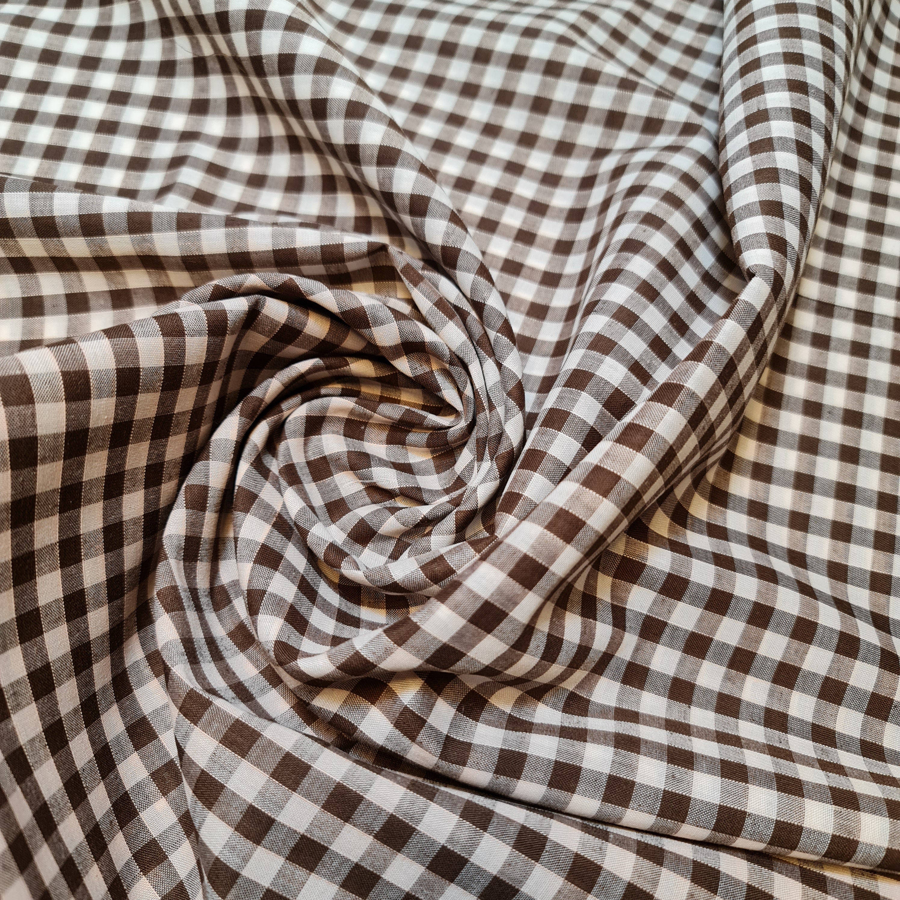Polycotton Gingham Check Fabric – 1/8