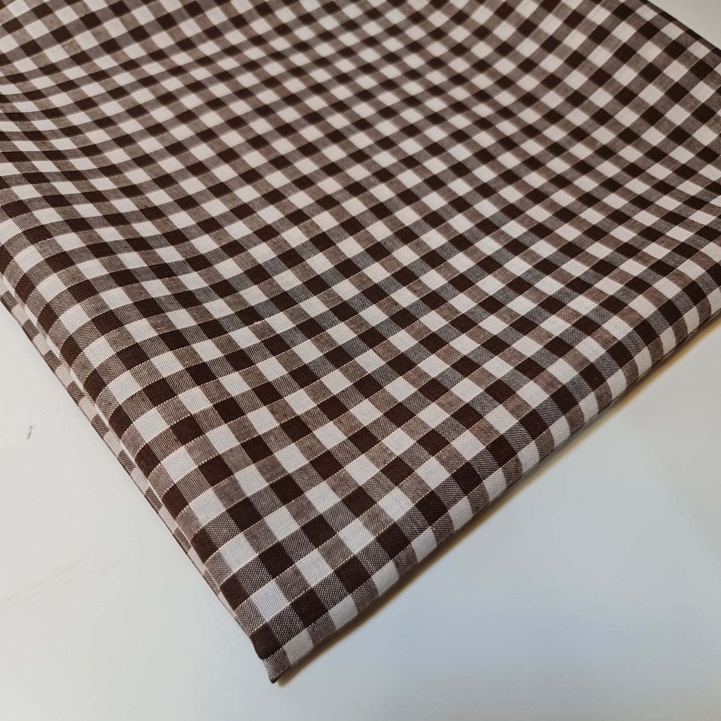 Polycotton Gingham Check Fabric – 1/8", 1/4", 1" Checks | Dress, Craft & Uniform Material (44” Wide, Sold by the Meter)