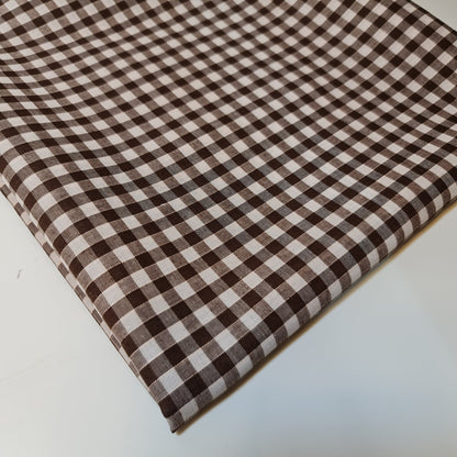 Polycotton Gingham Check Fabric – 1/8", 1/4", 1" Checks | Dress, Craft & Uniform Material (44” Wide, Sold by the Meter)