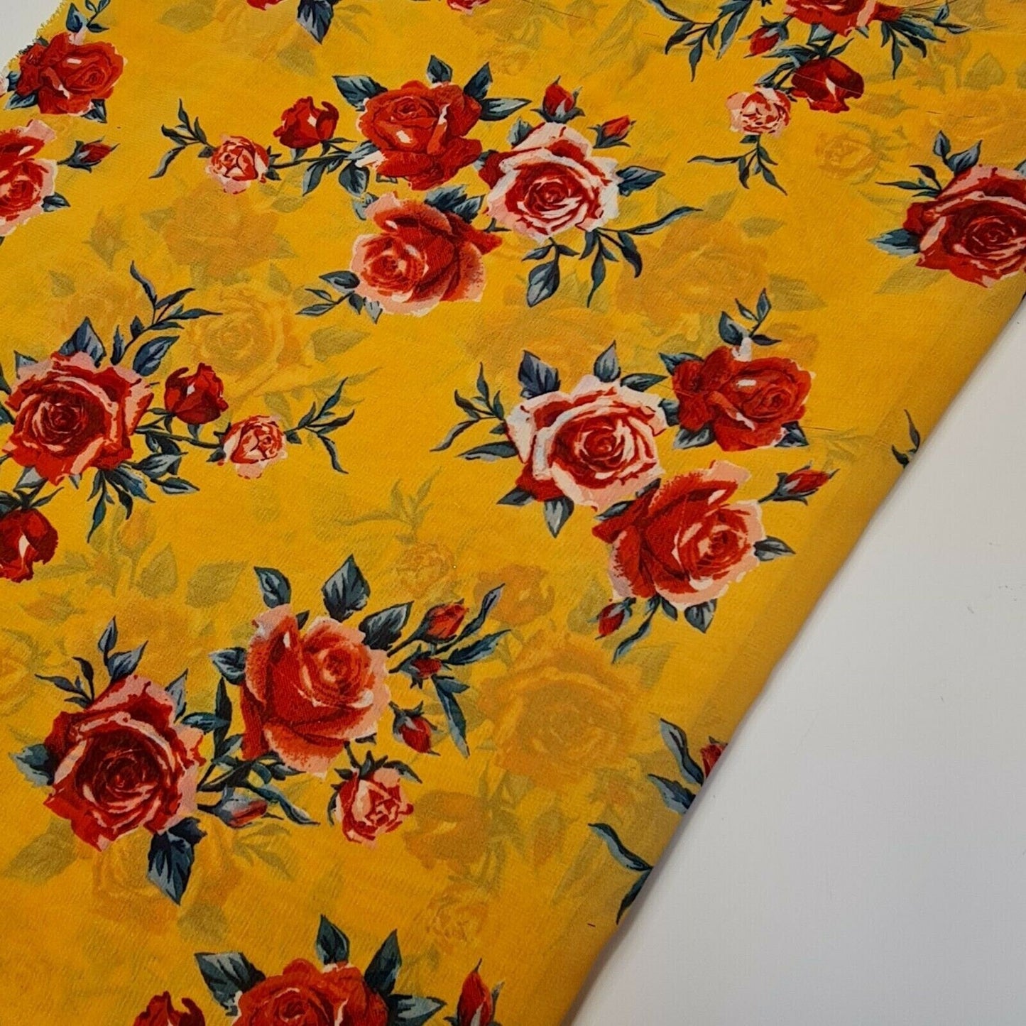 Floral, Polka, Animal & Paisley Printed Fabric – 58" Wide Georgette, Chiffon & Crepe Dress Material