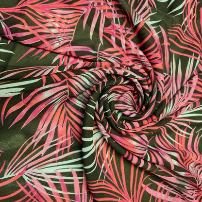 Floral, Polka, Animal & Paisley Printed Fabric – 58" Wide Georgette, Chiffon & Crepe Dress Material