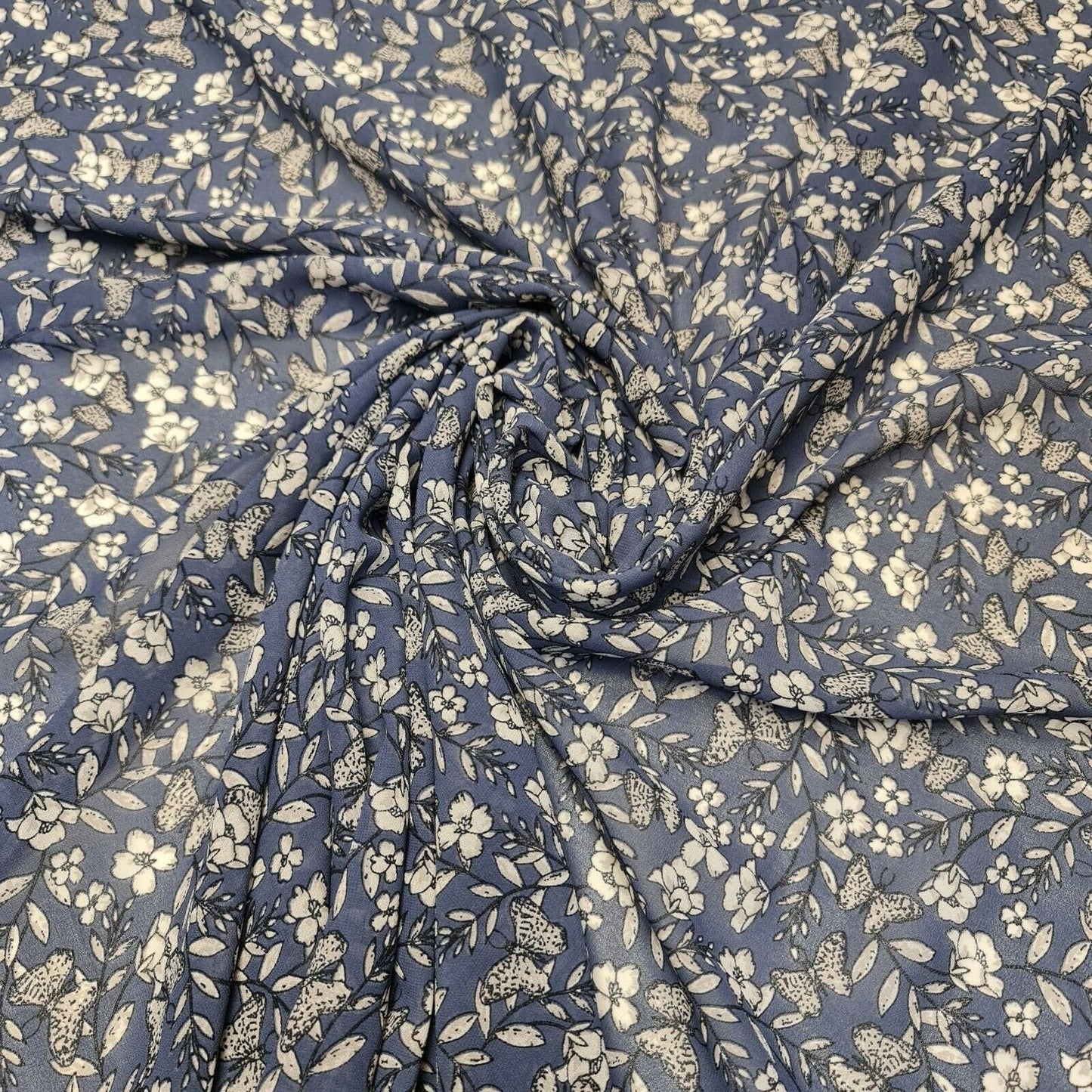 Floral, Polka, Animal & Paisley Printed Fabric – 58" Wide Georgette, Chiffon & Crepe Dress Material