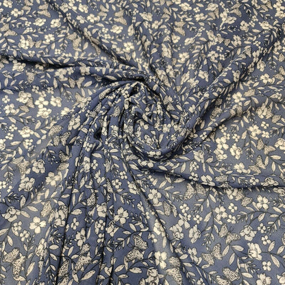 Floral, Polka, Animal & Paisley Printed Fabric – 58" Wide Georgette, Chiffon & Crepe Dress Material