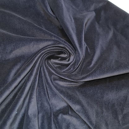 100% Cotton Velvet Fabric – 44" Wide Plain Solid Colours Premium Material for Dress, Costume, Craft & Upholstery