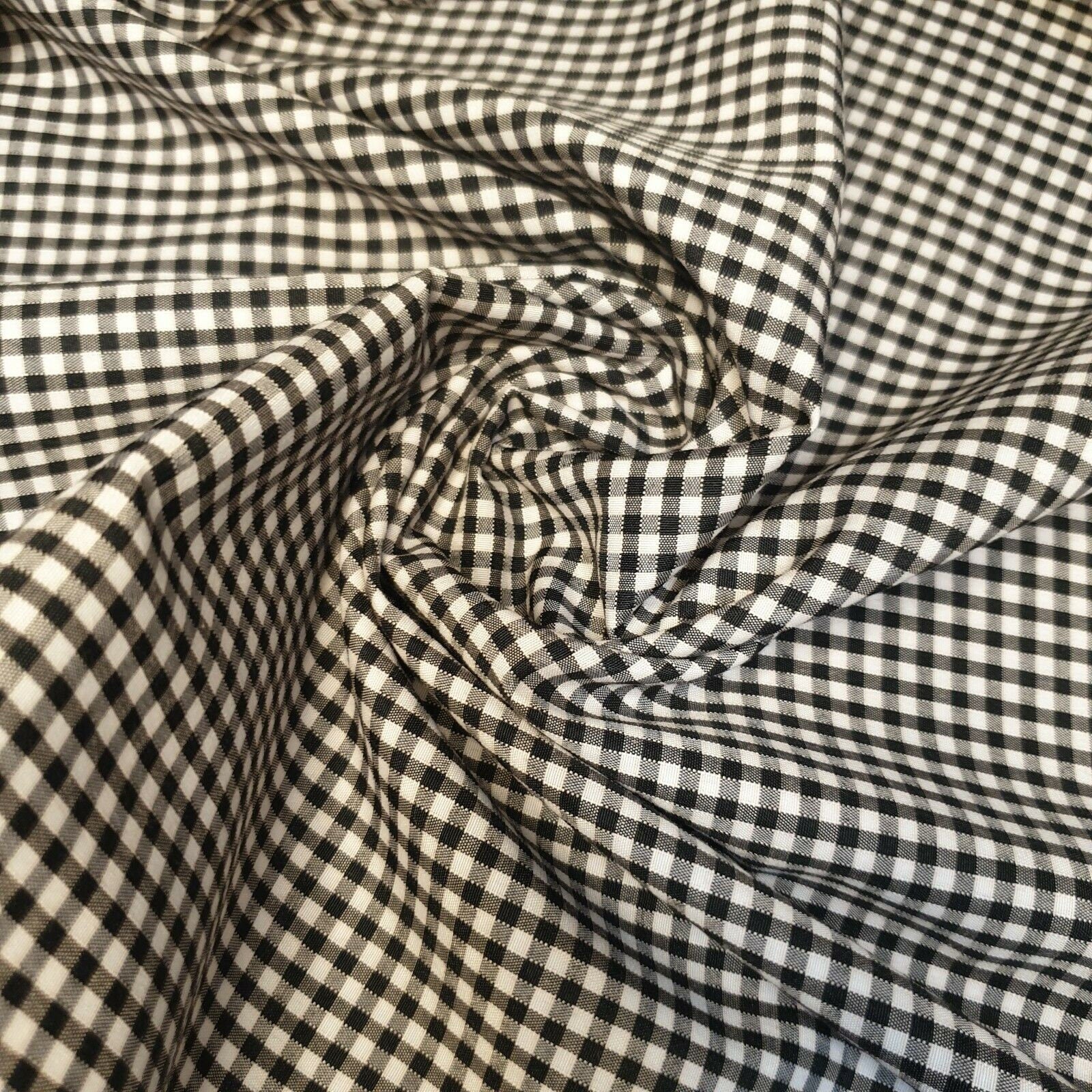 Polycotton Gingham Check Fabric – 1/8