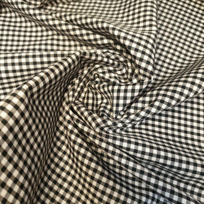 Polycotton Gingham Check Fabric – 1/8", 1/4", 1" Checks | Dress, Craft & Uniform Material (44” Wide, Sold by the Meter)