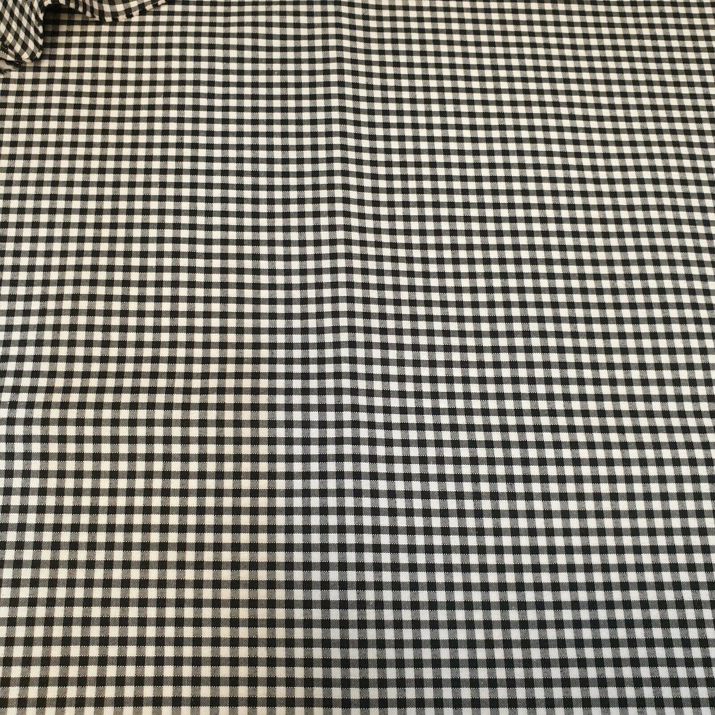 Polycotton Gingham Check Fabric – 1/8", 1/4", 1" Checks | Dress, Craft & Uniform Material (44” Wide, Sold by the Meter)