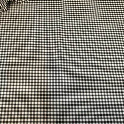 Polycotton Gingham Check Fabric – 1/8", 1/4", 1" Checks | Dress, Craft & Uniform Material (44” Wide, Sold by the Meter)