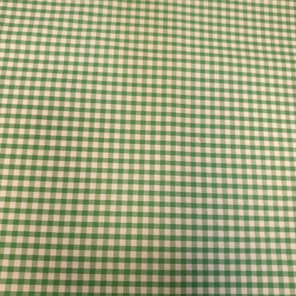 Polycotton Gingham Check Fabric – 1/8", 1/4", 1" Checks | Dress, Craft & Uniform Material (44” Wide, Sold by the Meter)