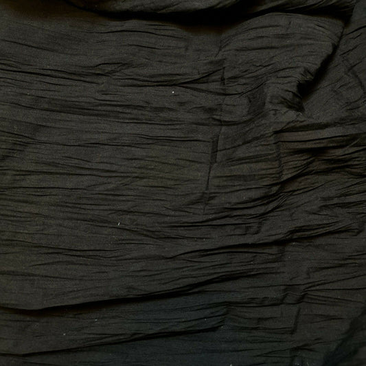 Creased Crinkle 100% Cotton Fabric – 55" Wide Plain & Boho Floral Dress & Craft Material