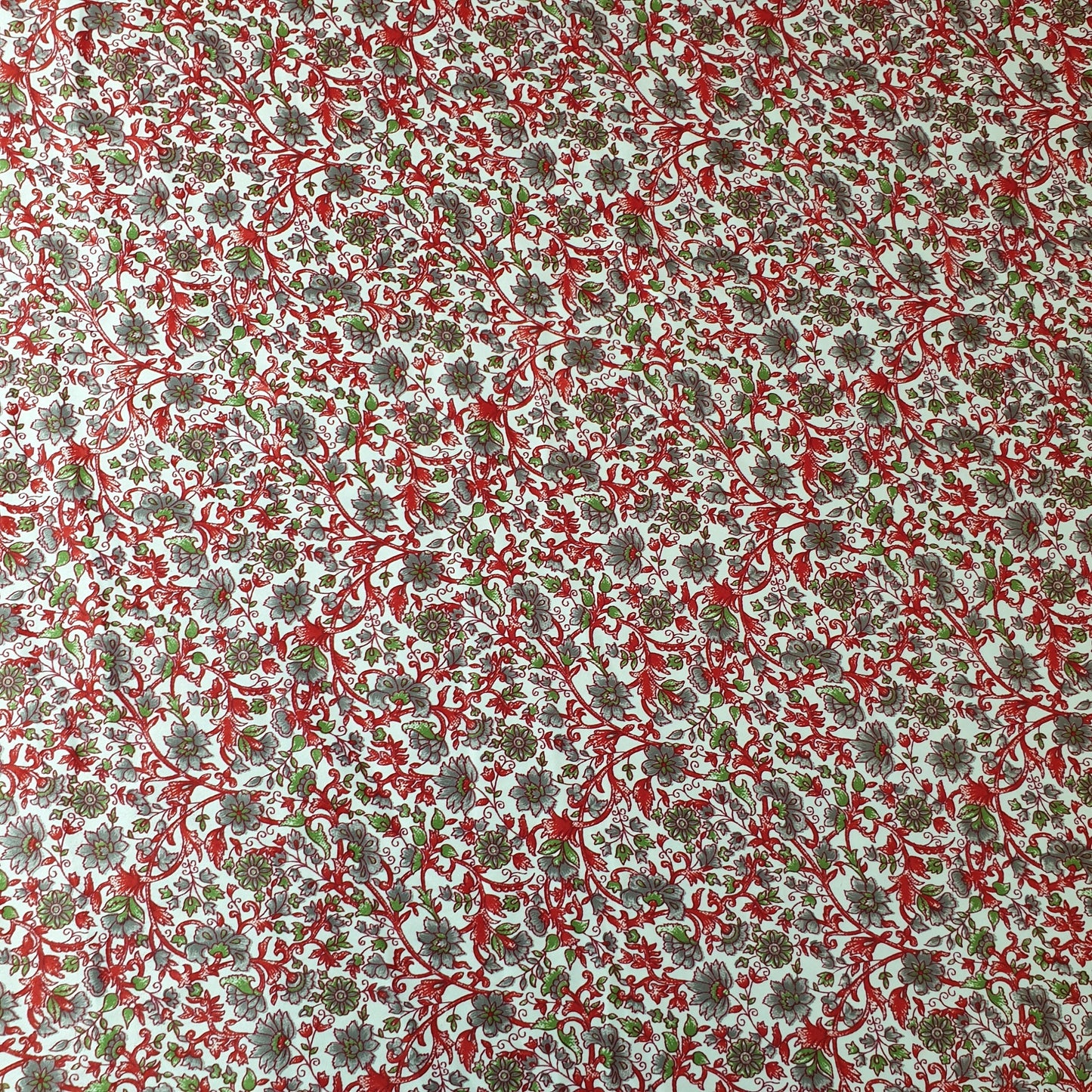 Floral Silk Satin Printed Fabric – 58" Wide Soft Silky Dress & Drape Material by the Metre