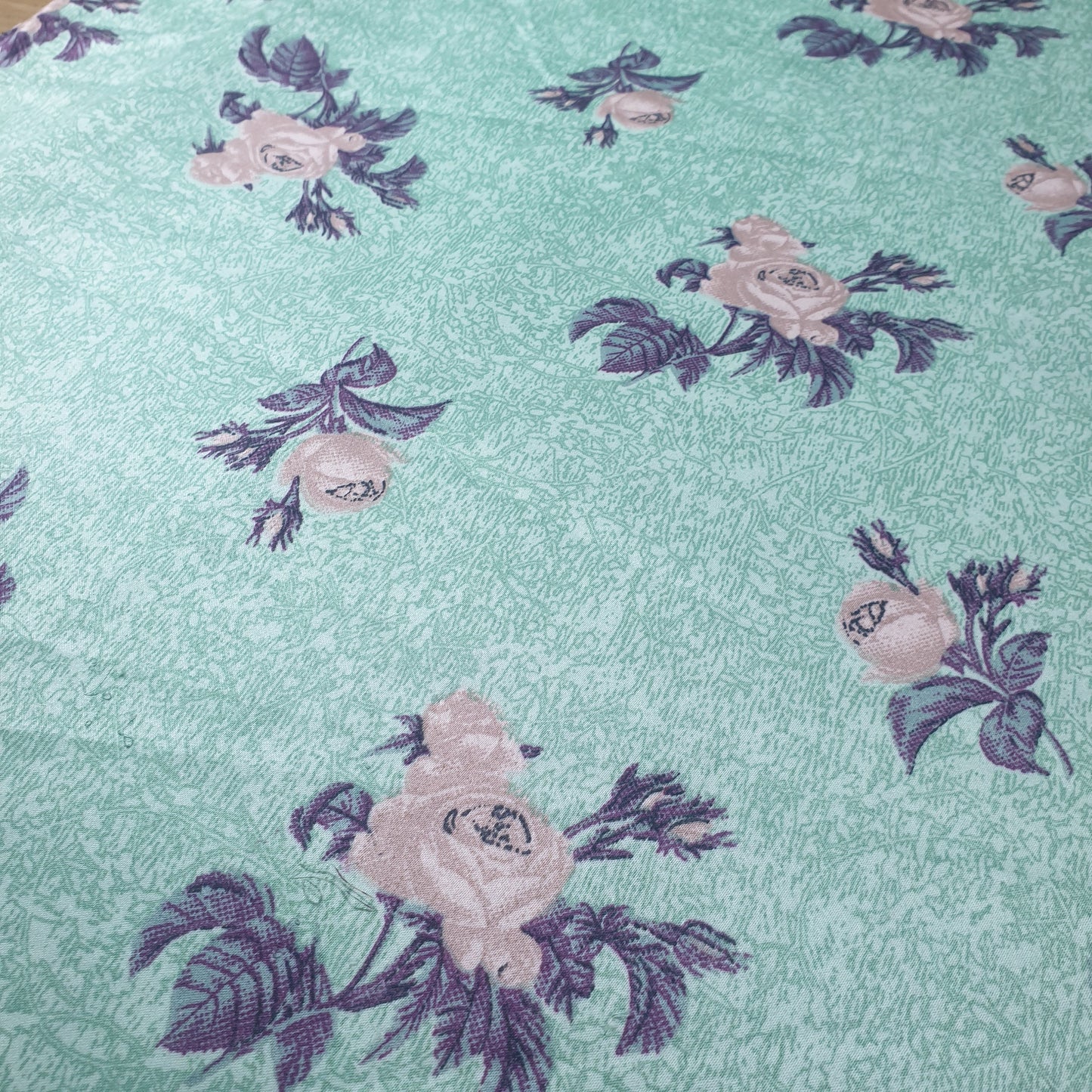 Floral Silk Satin Printed Fabric – 58" Wide Soft Silky Dress & Drape Material by the Metre