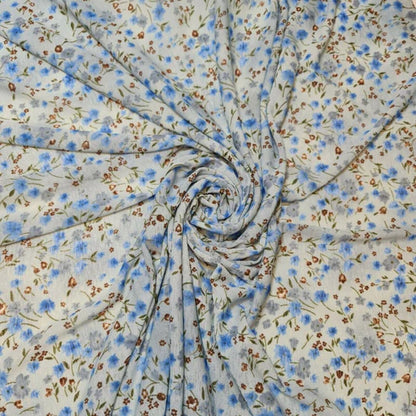 Floral, Polka, Animal & Paisley Printed Fabric – 58" Wide Georgette, Chiffon & Crepe Dress Material