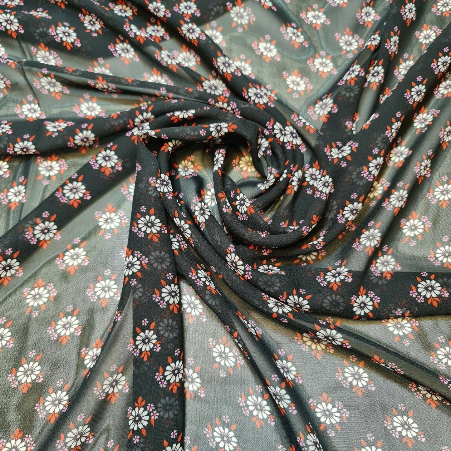 Floral, Polka, Animal & Paisley Printed Fabric – 58" Wide Georgette, Chiffon & Crepe Dress Material