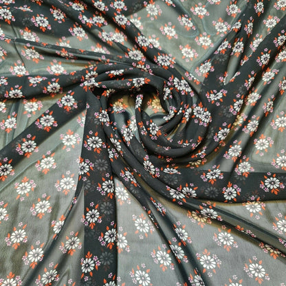 Floral, Polka, Animal & Paisley Printed Fabric – 58" Wide Georgette, Chiffon & Crepe Dress Material