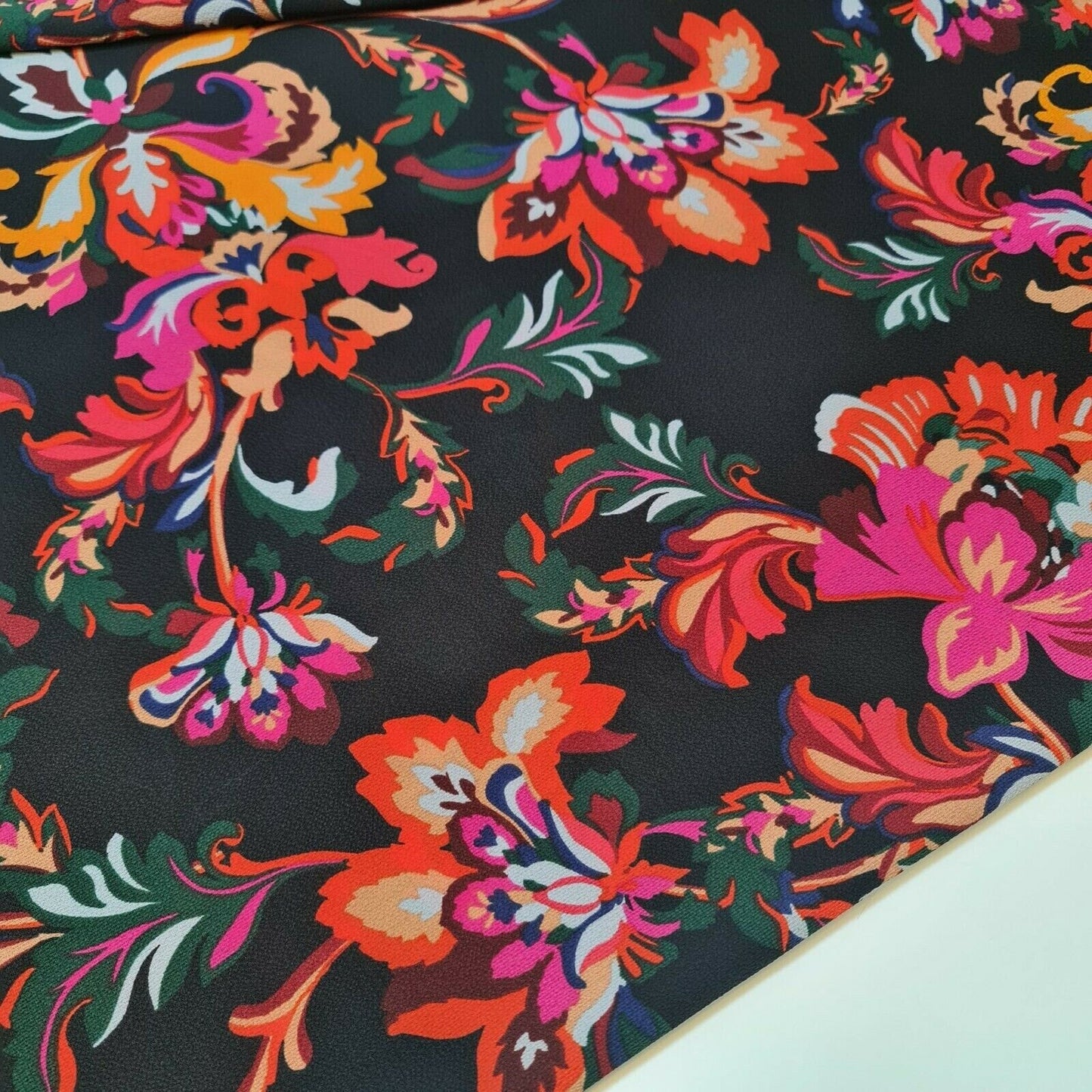 Floral, Polka, Animal & Paisley Printed Fabric – 58" Wide Georgette, Chiffon & Crepe Dress Material