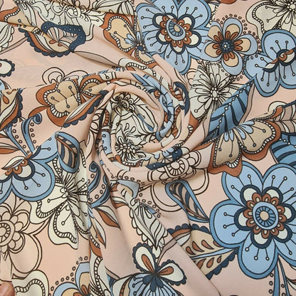Floral, Polka, Animal & Paisley Printed Fabric – 58" Wide Georgette, Chiffon & Crepe Dress Material